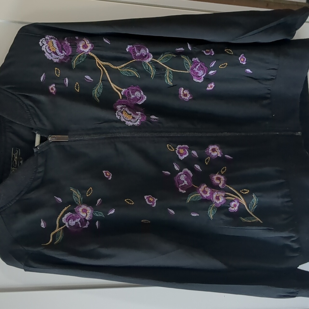 DG2 Dianne Gilman beautiful embroiderd bomber Purchased From TSC